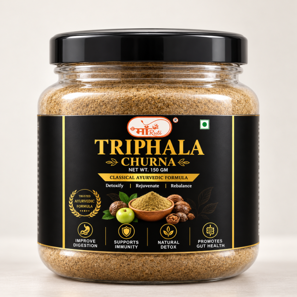 Premium Triphala Churna Ayurvedic Jar Maaruti Triphala Churna 150g
